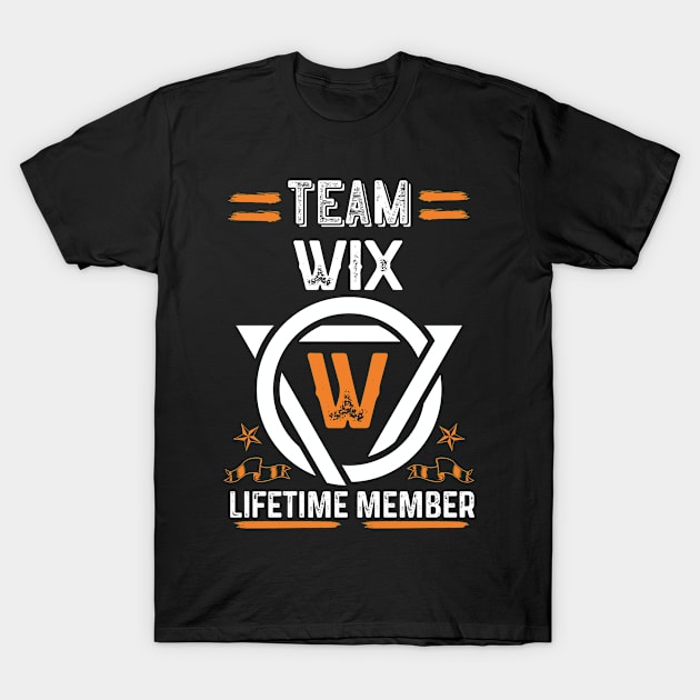 Team wix Lifetime Member, Family Name, Surname, Middle name T-Shirt by Smeis